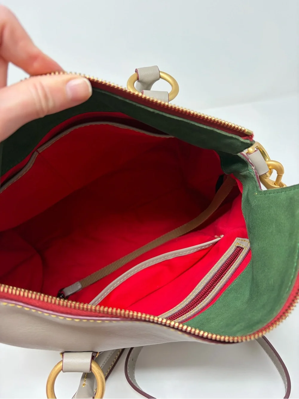 Dooney & Bourke Florentine Satchel 38 Rare Taupe Color